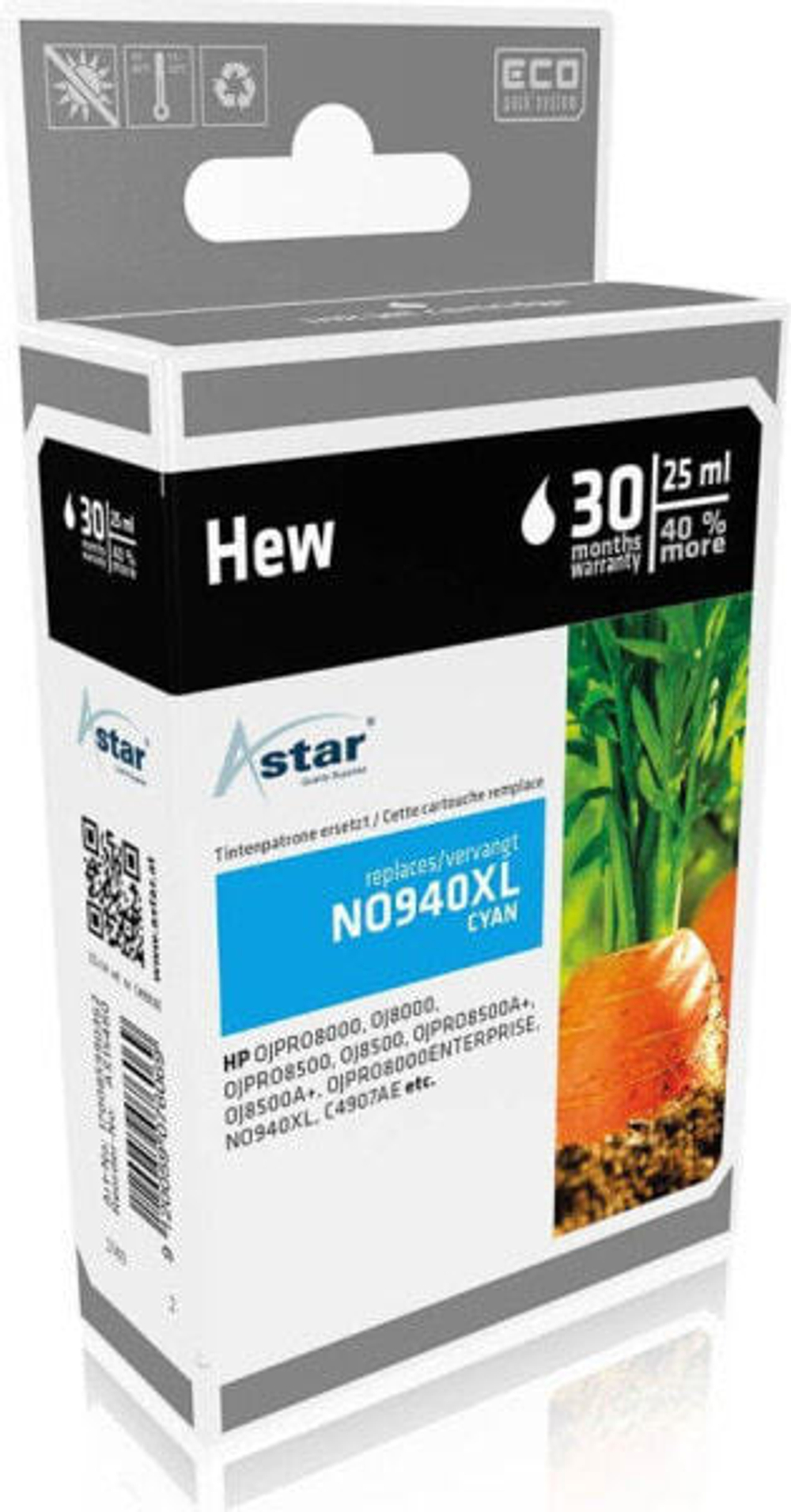 Картридж струйный голубой 1 шт Astar AS15480