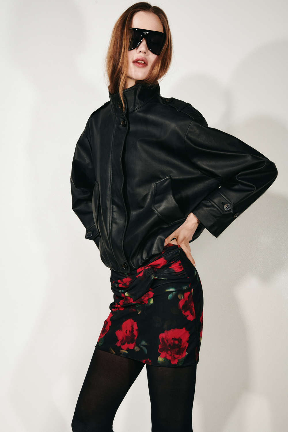 Облегающая мини-юбка из сетки - H&M