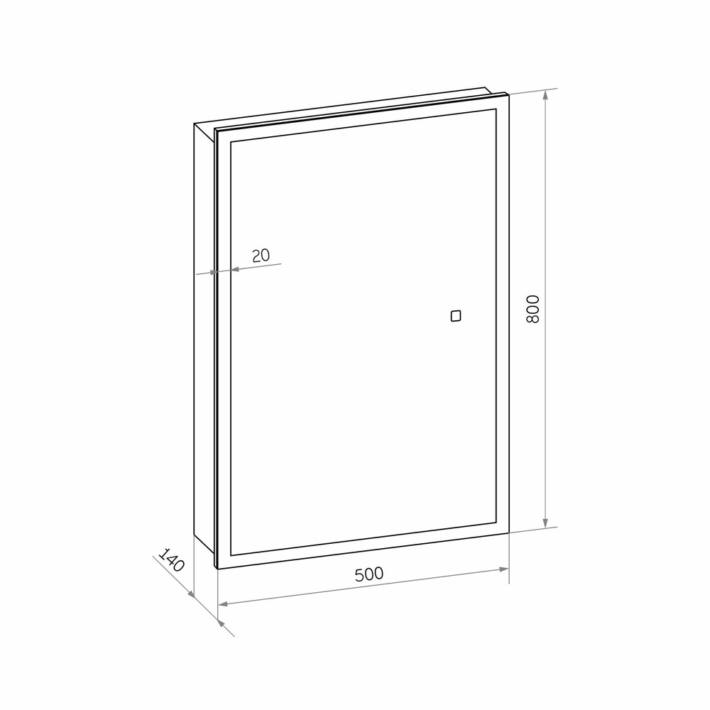 Зеркала-шкафы Reflexion Cube RF2218CB