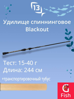 Спиннинг для рыбалки 13 FISHING Blackout Spinning rod 7 1 M 10-30g 2pc