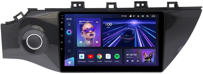 Магнитола для KIA Rio 4, Rio X-Line 2017-2020 (рамка под 9" с кнопкой) - Teyes CC3L на Android 10, CarPlay, 4G SIM-слот