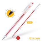Ручка гелевая Crown красная, 0.5мм