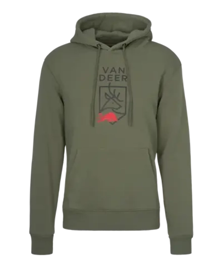VAN DEER толстовка Logo Hoody khaki