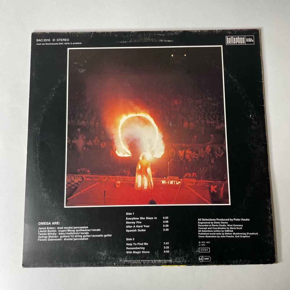 Винтажная виниловая пластинка LP Omega (Германия 1975)