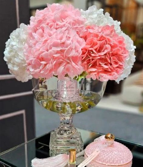 Букет микс розовых и белых гортензий Provence Hydrangea Bouquet, Cote Noire