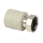 Муфта PP-R комбинированная серая Дн 32х1" с накидной гайкой VALFEX 10139332Г