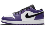 Jordan 1 Low Court Purple White GS