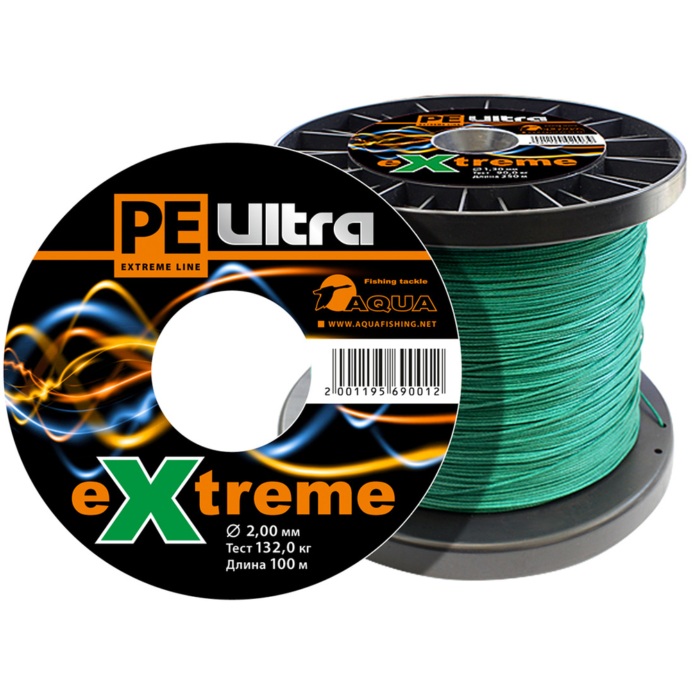 Плетеный шнур для рыбалки AQUA PE ULTRA EXTREME