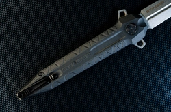Deep three-dimensional texture moulded into the Stinger glass-fibre-reinforced polyamide handle