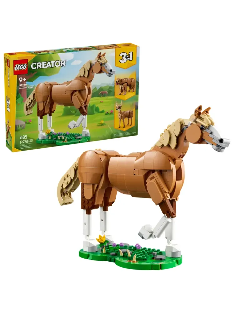 Конструктор Creator 31166 Красивая лошадь 3в1