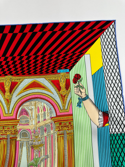 Платок Hermes Grand Theater Nouveau Silk Scarf 90
