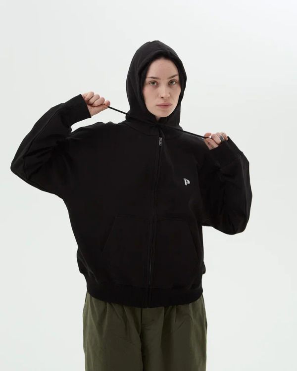 Худи Zip P Logo LW черное - фото 3