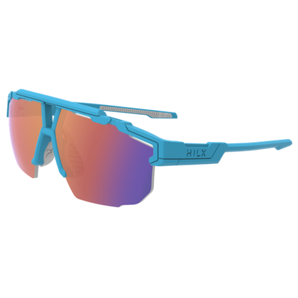 Спортивные очки HILX Specialist Matt Solid Sky Blue / Red Lens
