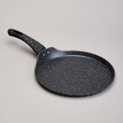 СКОВОРОДА БЛИННАЯ AGNESS С АНТИПРИГАРНЫМ ПОКРЫТИЕМ "BLACK MARBLE", 22Х2СМ, ИНДУКЦИОННОЕ ДНО