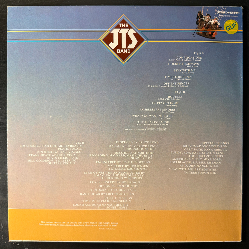 JTS – Flyin' (Голландия 1977г.) Т