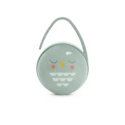 Футляр для двух сосок Suavinex Owl с ручкой для подвешивания Зеленый