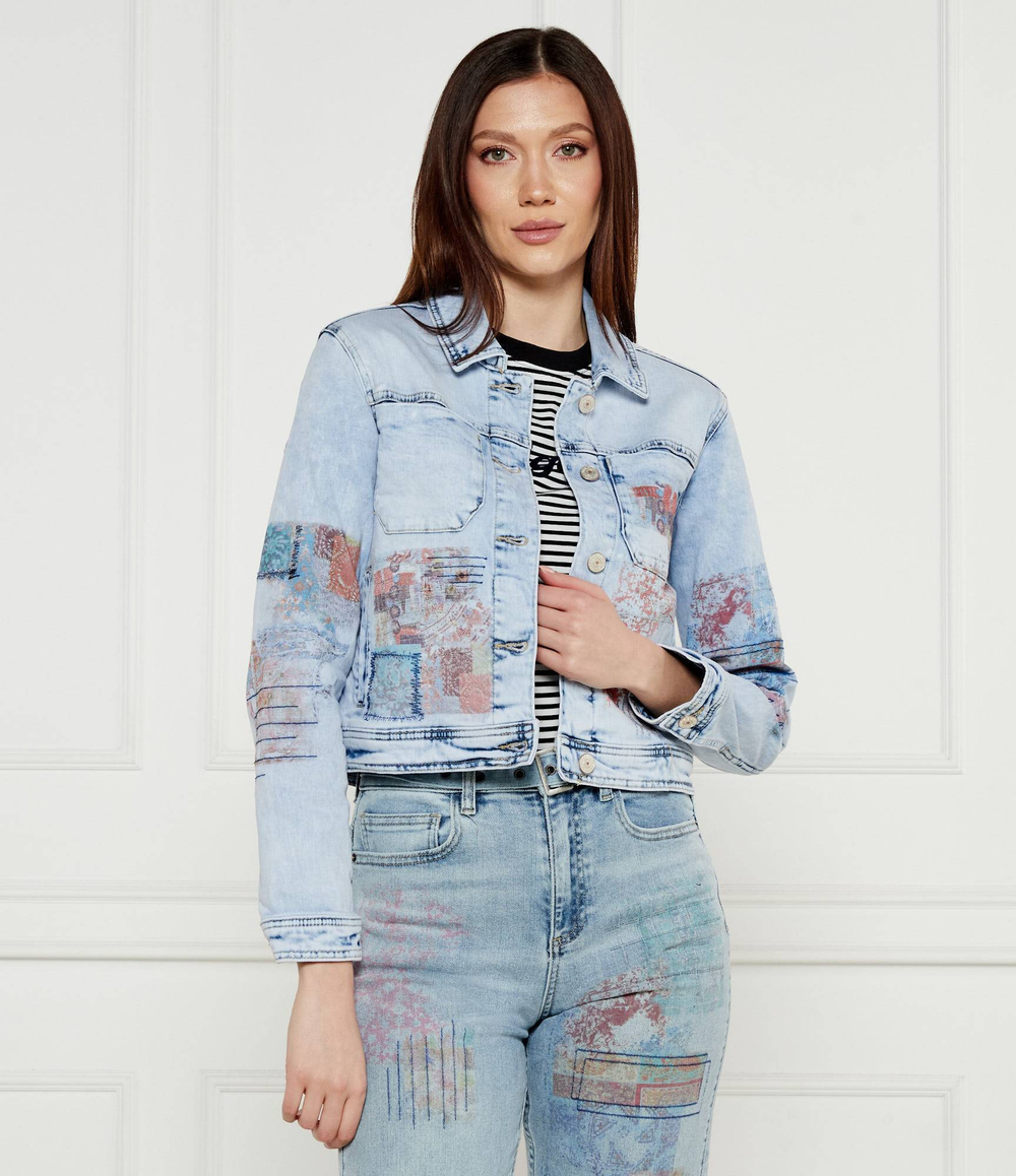 Джинсовая куртка CHAQ_LOS ANGELES Desigual - голубой(25SWED03)