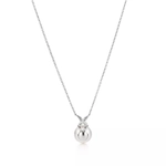 Подвеска из платины с бриллиантами и жемчугом, Tiffany 💠Victoria. В наличии