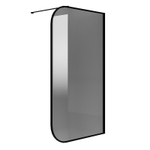 Душевая перегородка Niagara Nova NG-689-10TBLACK (100х200) черный матовый,стекло тонированное,1 место