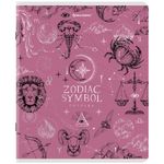 Тетрадь А5, 48 л., BRAUBERG, скоба, клетка, матовая ламинация, фольга, "Zodiac Symbol", 404369, 5шт