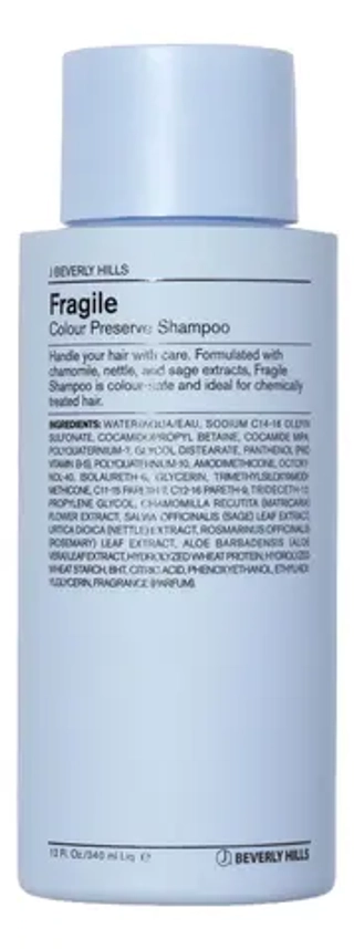 J BEVERLY HILLS Шампунь для окрашенных и поврежденных волос -Fragile Colour Preserve Shampoo, 340мл