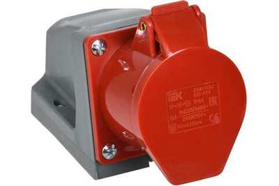 Розетка стационарная CCИ-115 3Р+РЕ+N 16А 380-415В IP44 PSR12-016-5 IEK