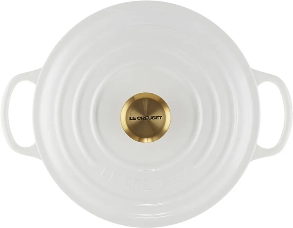 Le Creuset Чугунная кастрюля Signature 20 см 2,4 л белый EAN 024147325277