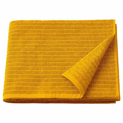 Полотенце банное IKEA VAGSJON (ВОГШЁН), Желтый, 70х140 см