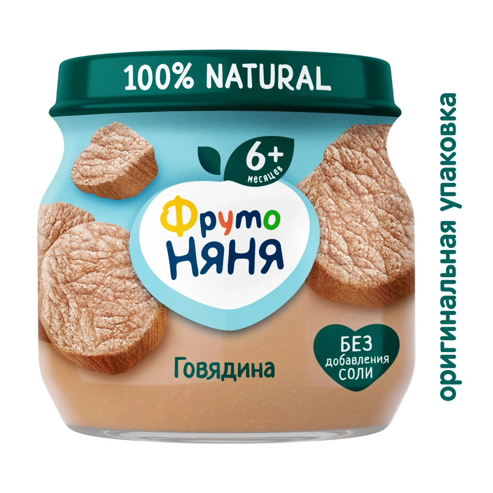 Фрутоняня пюре Мясное Говядина 80г с 6 месяцев