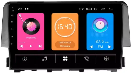 Магнитола для Honda Civic 10 2015-2021 - GT9-650 на Android 10