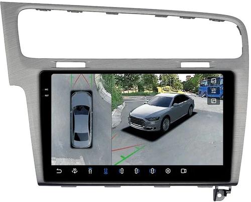Магнитола для Volkswagen Golf 7 2012-2020 (рамка серебро) - FarCar BX10-360-257S монитор 10.36" 2K QLED на Android 13, Быстрая, CarPlay, 4G SIM-слот, 4 камеры в комплекте