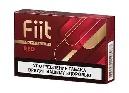 Стики Fiit Red - мягкий табак с ореховыми и ягодными нотками, и ароматом кофе и вишни - Казахстан (блок - 10 пачек)
