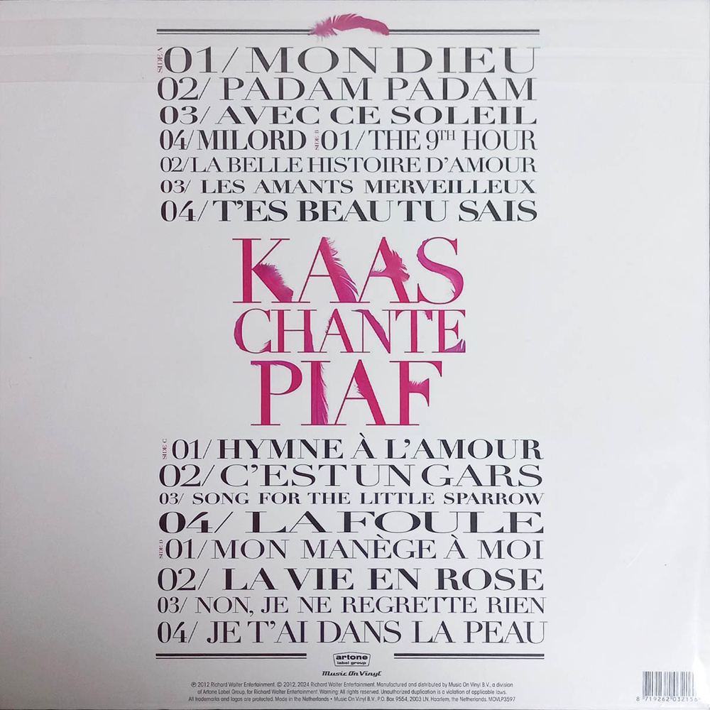 Patricia Kaas / Kaas Chante Piaf (Coloured Vinyl)(2LP)