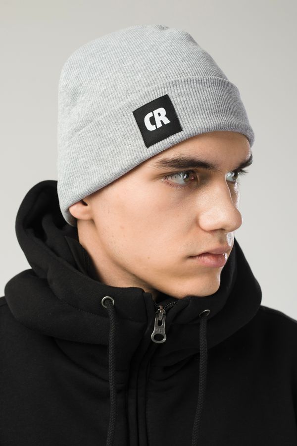 Шапка Двуслойная Fat Beanie Серый Меланж - фото 2