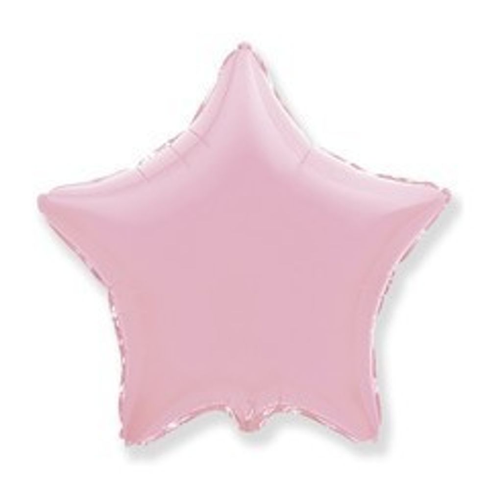 G Шар Звезда 18"/46 см, Пастель Matte Pink (матовый розовый) (БГ-15)
