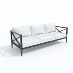Лаунж зона Ideal Patio ВЕРИТА  белая - каркас карбон