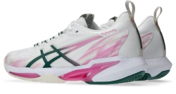 Женские кросовки для Padel Asics Sonicsmash FF - white/jewel green