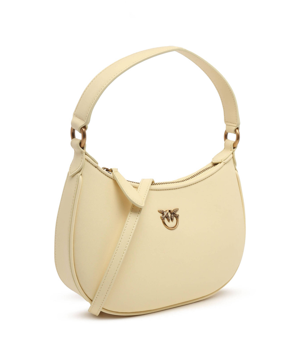 Кожаная сумка хобо half moon mini vitello seta Pinko - желтый(101523 A0F1)