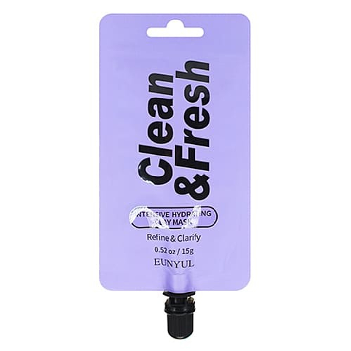 Маска для лица Eunyul Clean and Fresh глиняная интенсивно увлажняющая 15 г