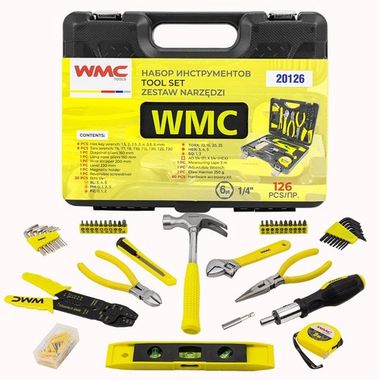 Набор инструментов 126пр.,в кейсе WMC TOOLS WMC-20126