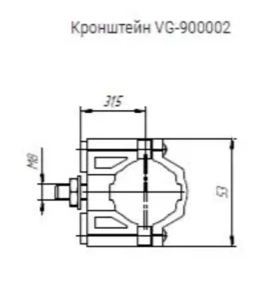 Кронштейн для коллектора 60/20 VG-900002