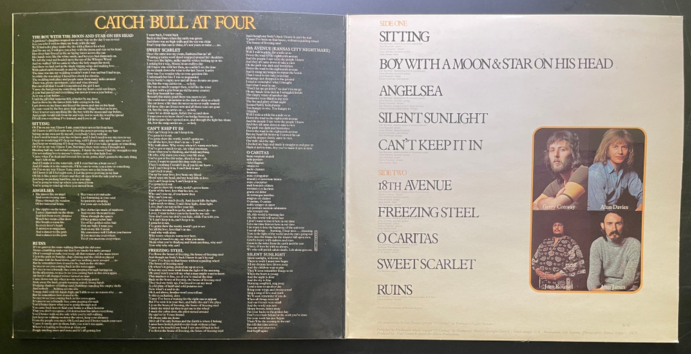 Cat Stevens - Catch Bull At Four (Англия 1972г.)
