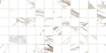 Настенная плитка ALMA Ceramica TWU09DKT014 Dakota 50x24.9 белая глянцевая рельефная под мозаику