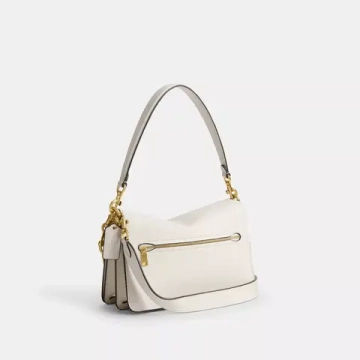 COACH СУМКА ЧЕРЕЗ ПЛЕЧО TABBY CHAIN, БЕЛЫЙ
