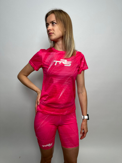 Футболка для бега TRS Pink W QR