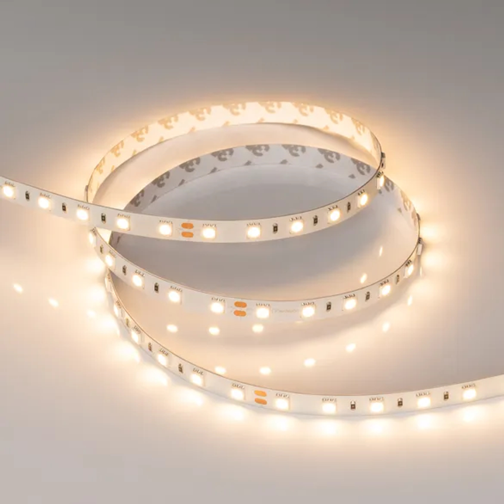Светодиодная лента RT-B60-10mm 24V Warm2700 (14.4 W/m, IP20, 5m) (Arlight, 14.4 Вт/м, IP20) 008828(3)