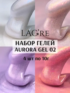 Набор гелей для наращивания ногтей Аврора 01, 4х10г