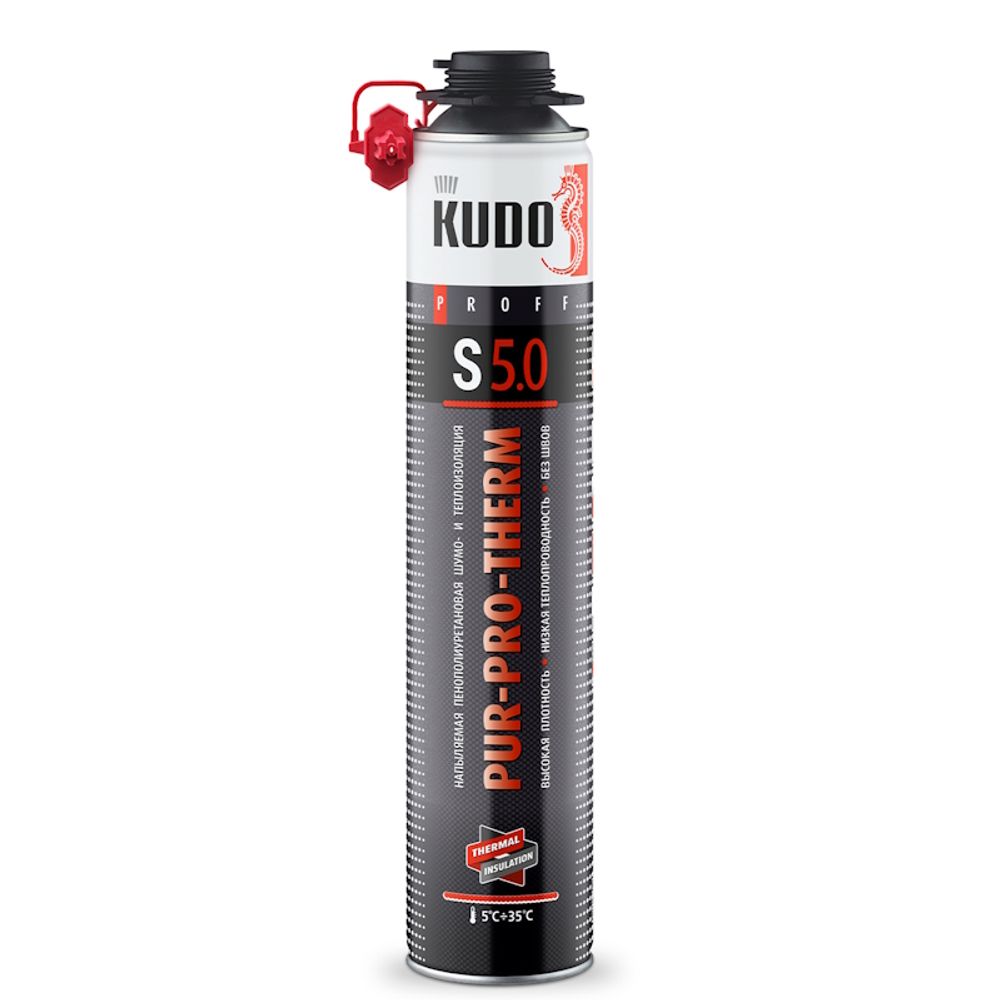 Утеплитель НАПЫЛЯЕМЫЙ KUDO PROFF высокой плотности PUR-O-THERM S 5.0 1000мл / KUPPTER10S5.0 Утеплитель НАПЫЛЯЕМЫЙ KUDO PROFF высокой плотности PUR-O-THERM S 5.0 1000мл / KUPPTER10S5.0