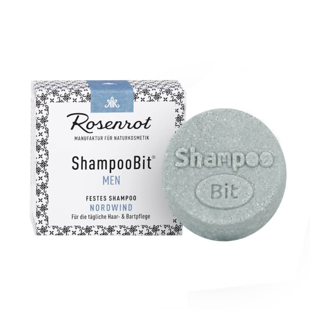 Твердый шампунь ShampooBit® MEN Nordwind (для волос и бороды) Rosenrot, 55 гр