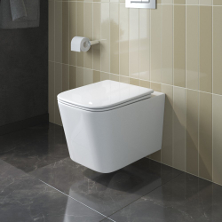Унитаз подвесной безободковый с сиденьем микролифт BelBagno DUE BB5171CH-TOR/SC